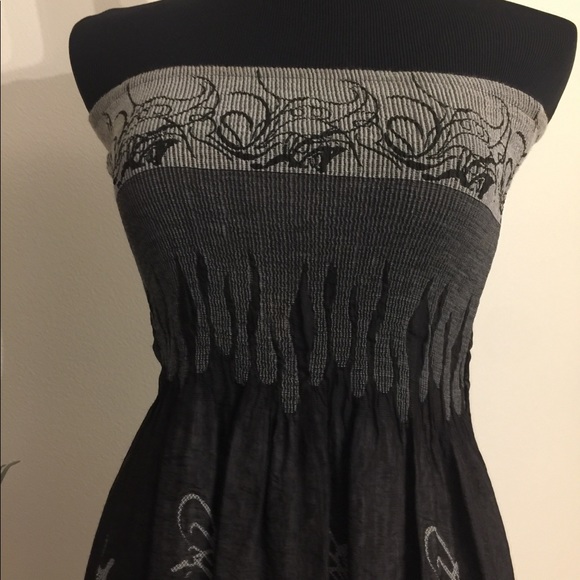 Anthropologie lapis🌷black gray dress size small - Picture 2 of 7